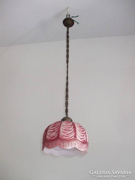 Antique ceiling lamp with special rare bulb