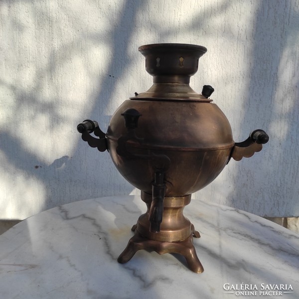 Samovar copper, tea maker, coffee, etc.! With a copper pin! On the sole of writing!