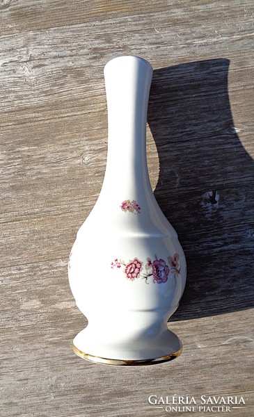 Hand painted floral aquincum porcelain vase
