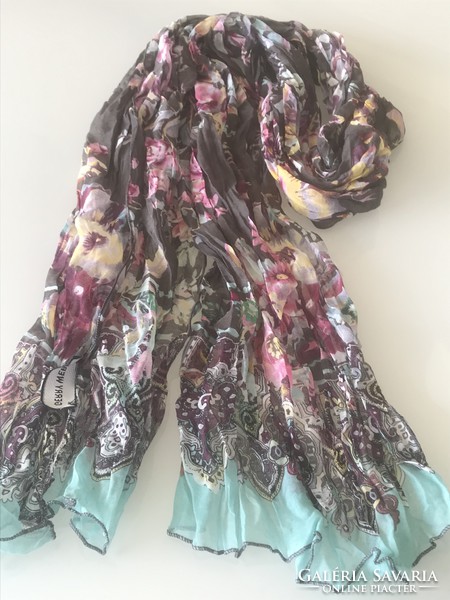 Gerry weber scarf with lots of roses, 190 x 40 cm