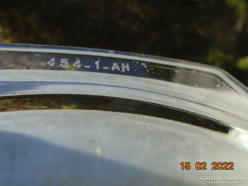Jénai tál, átlátszó jelzett Pyrex Made in France 254-1-AH