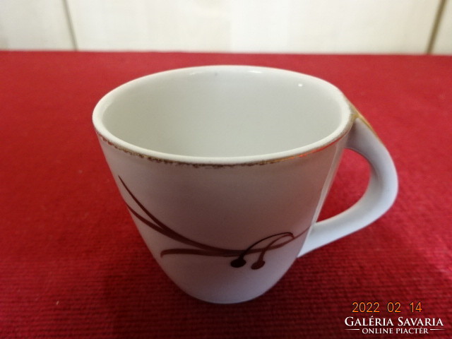Hollóház porcelain coffee cup, hand-painted, diameter 6 cm. He has! Jókai.