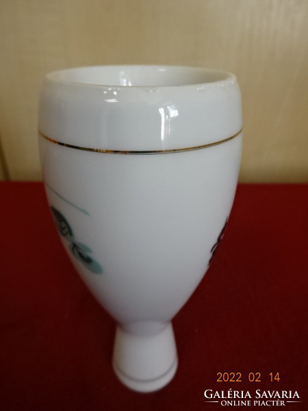 Japán porcelán váza, magassága 12,5 cm. Vanneki! Jókai.