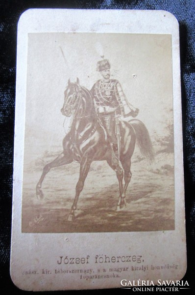 1868 Archduke Joseph King Camp Major Royal Commander-in-Chief Marked Equestrian Photo Photograph