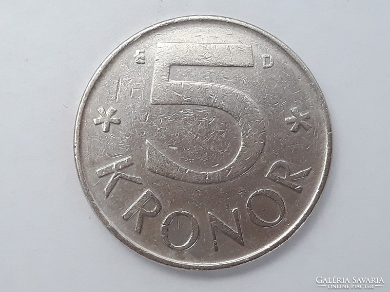 Sweden 5 koruna 1988 coin - Swedish 5 kronor 1988 foreign coin