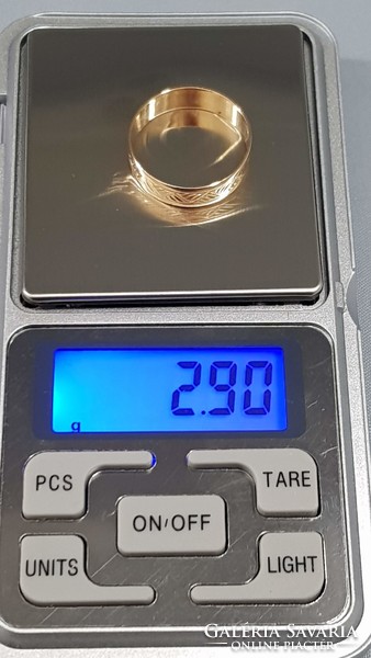 14 K arany karika gyűrű 2,9 g