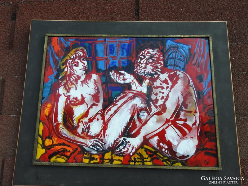 Tibor Uhrin: confession - fire enamel mural