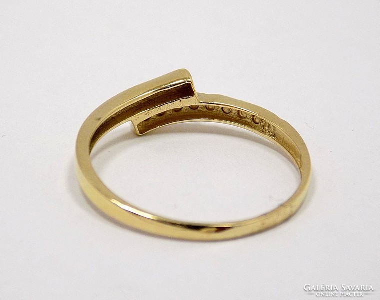 Engraved gold ring without stones (zal-au86153)