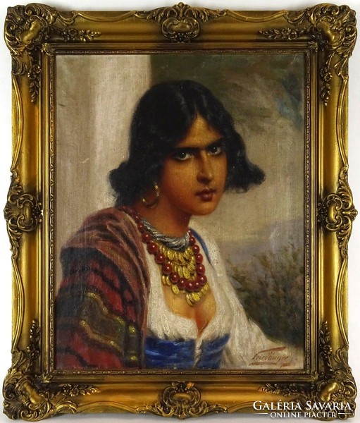 1E634 Jenő Friedlinger: Gypsy girl