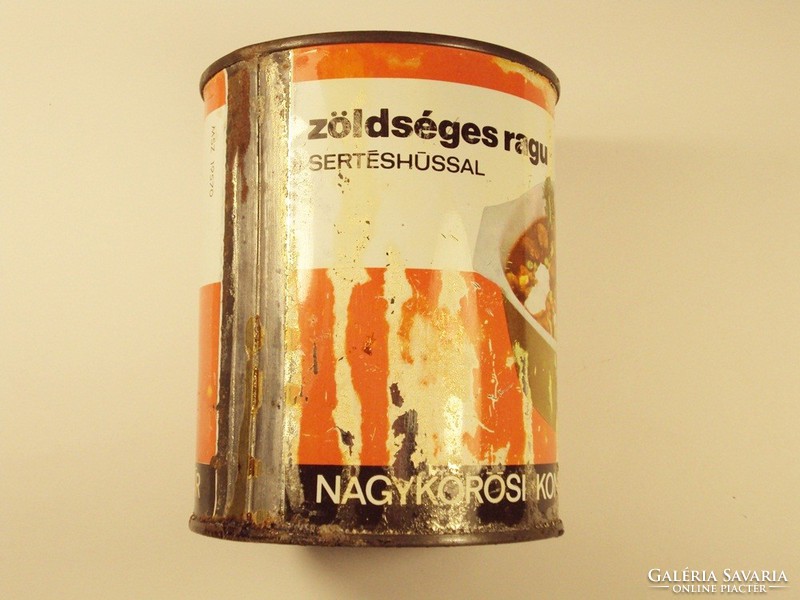 Retro vegetable stew tin can - nkgy Nagykőrös cannery from the 1970s