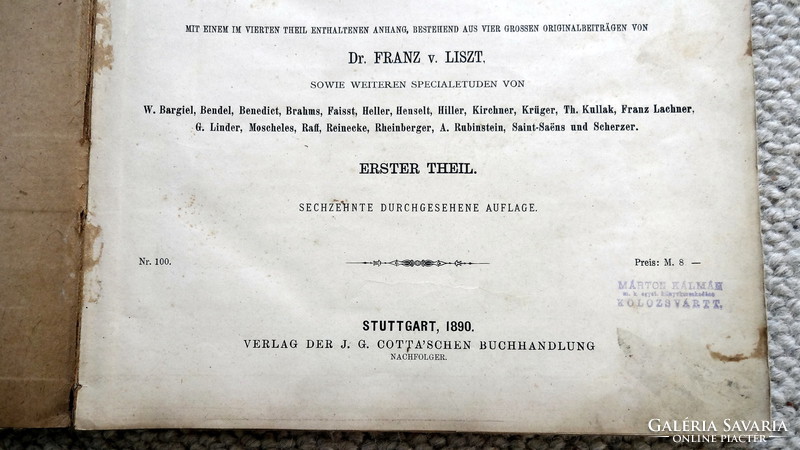 Könyvritkaság - Klavierschule 1890.
