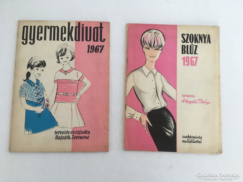 Gyermekdivat 1967., retro divatújság, divatlap szabásminta melléklettel