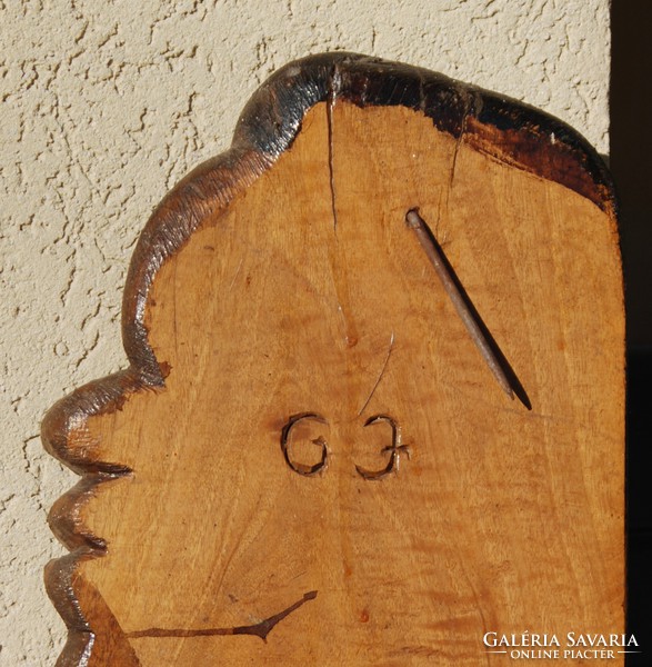 G. J .: Native man - art deco style unique wood carving