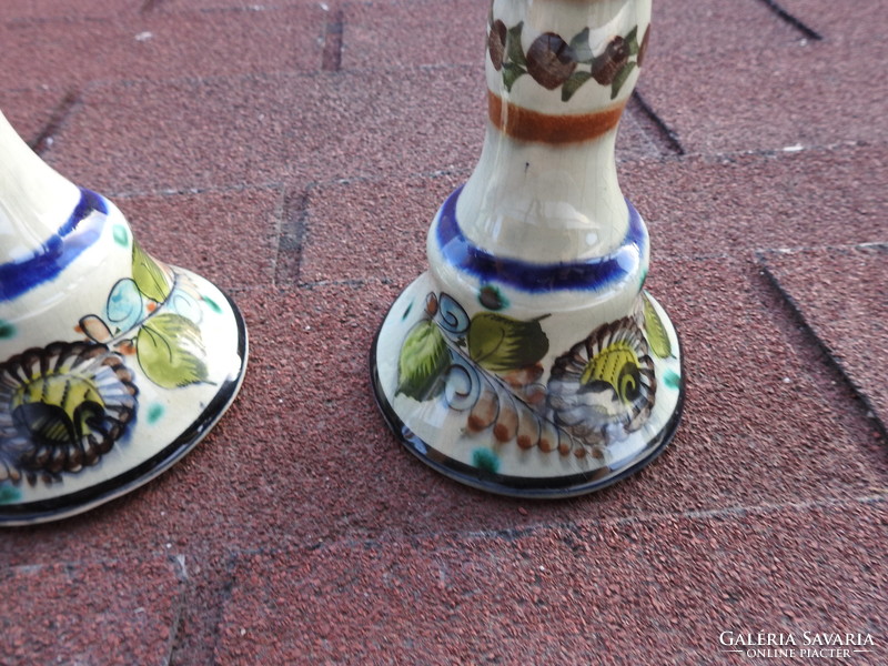 Cat tonala mexico candle holder pair _ mexican luxury ceramic candle holder pair