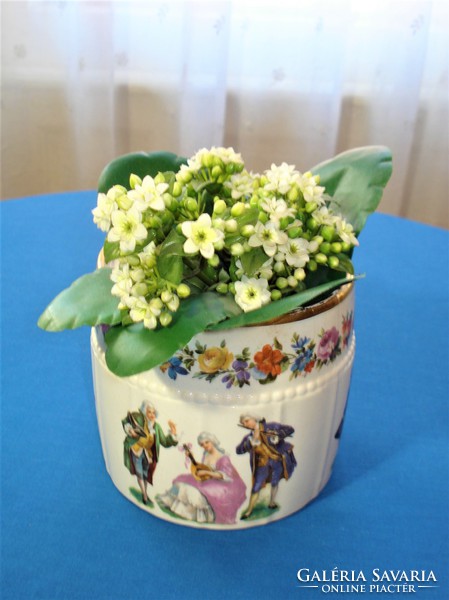 Antique porcelain faience container or vase (ludwig wessel 1905)