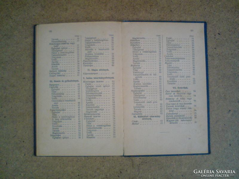 Old book - levente library 1921 - cultivation of fodder plants