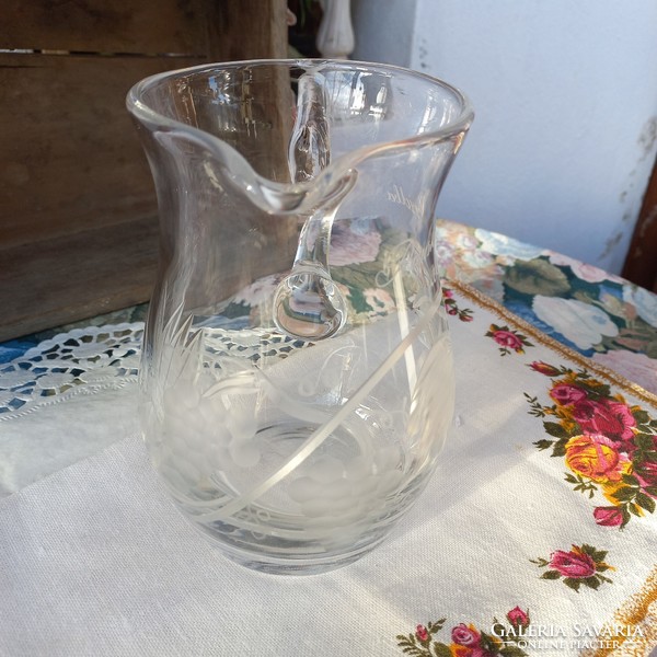 Beautiful - crystal-glass wine jug