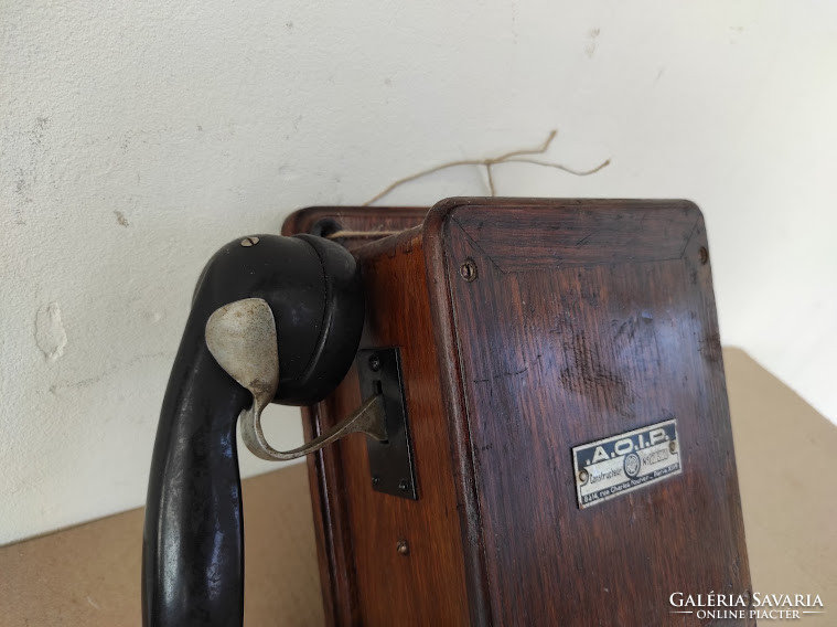 Antik fali fa telefon készülék 5059