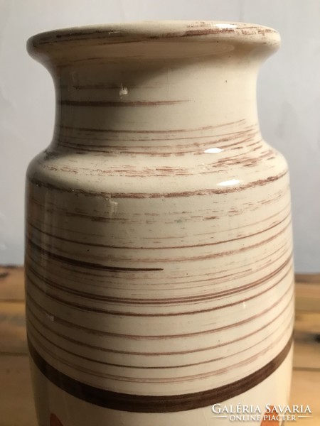 Retro west-germany scheurich flower pattern vase t-126