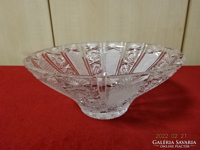 Crystal glass centerpiece, top diameter 21.5 cm. He has! Jókai.