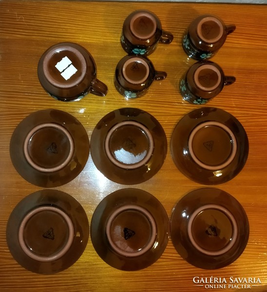 Városlődi kerámia kávés készlet