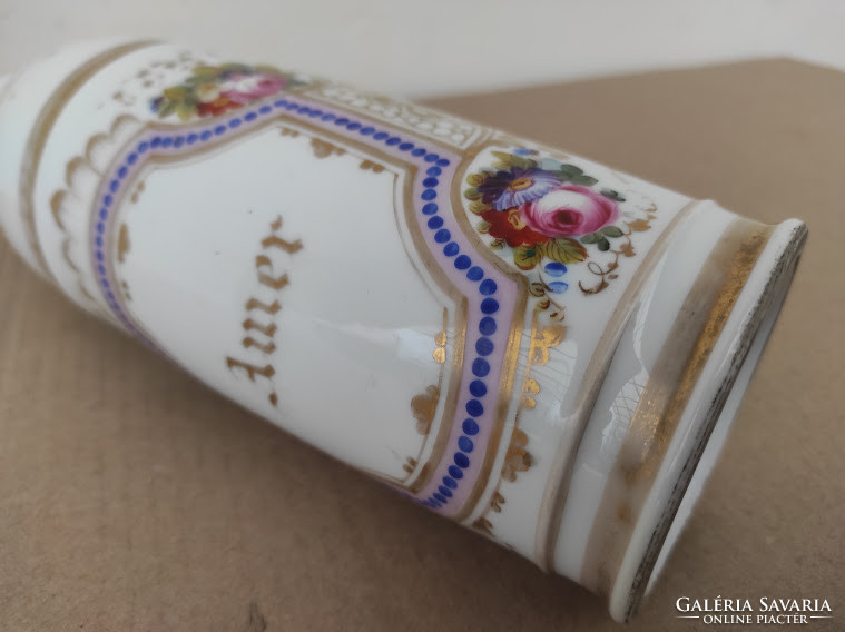 Antik festett porcelán cukrász eszköz cukrászda konyhai dekoráció 19. század 5117