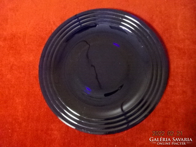 Cobalt blue glass cake bowl, diameter 26.3 cm. He has! Jókai.