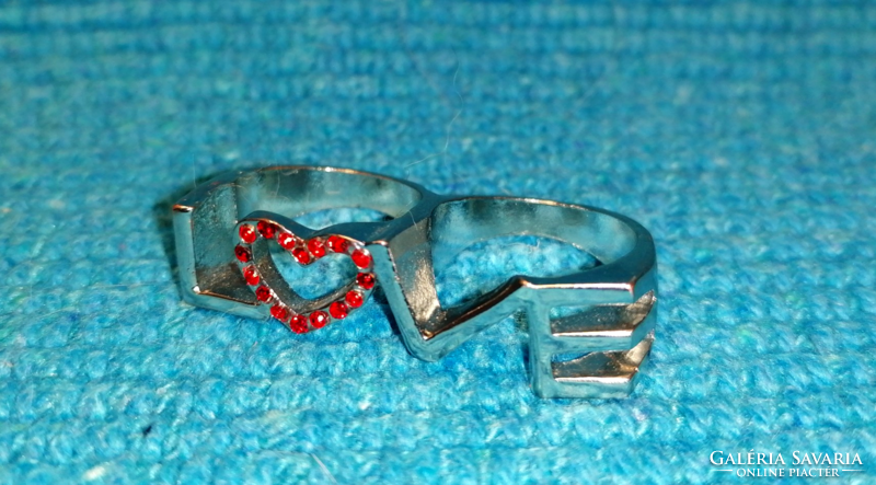 Love 2 finger ring (228)