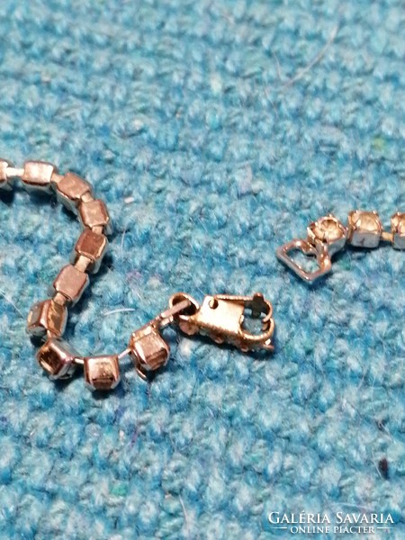 Rhinestone collar with blue bracelet (229)