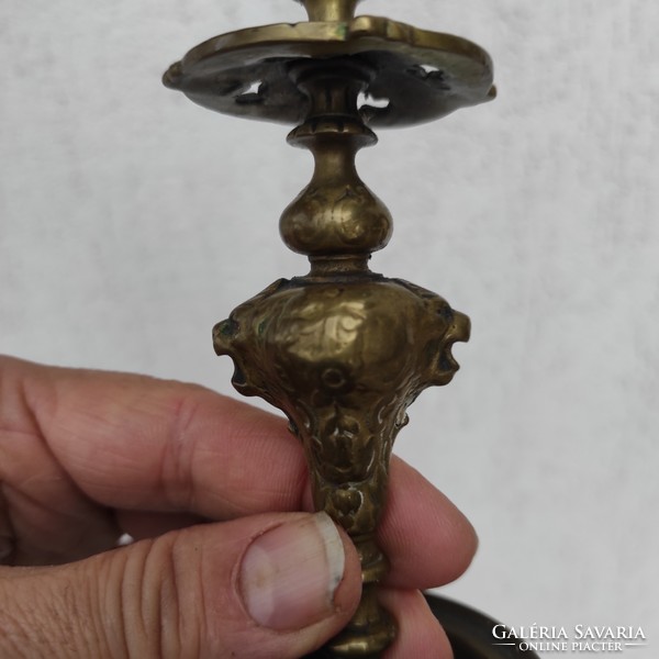 Antique candlestick, zsolnay, fischer, 1800s