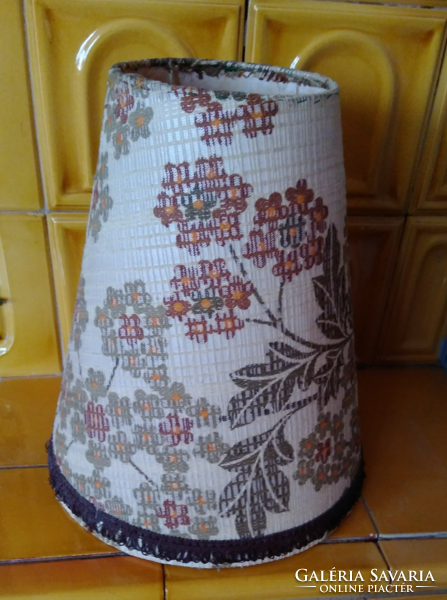 Retro large-sized marked industrial art floral patterned textile lampshade