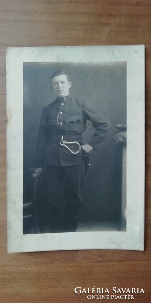 Antique Hungarian soldier photo and from 1915