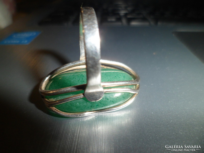 Handmade silver ring/aventurine