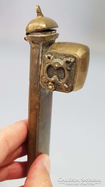 Old travel pen holder with ink holder