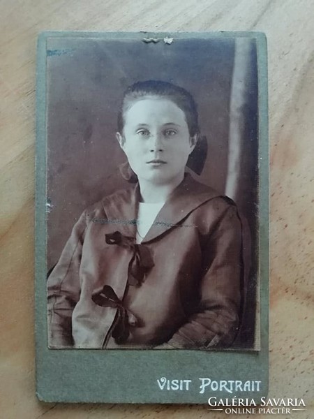 Antique student girl photo circa 1880