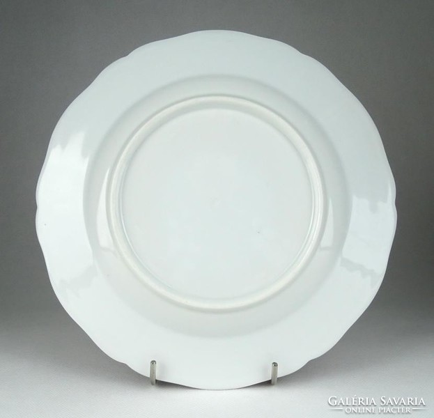 1H592 Antik rózsaszín szegélyes P&S porcelán tányér 25.5 cm