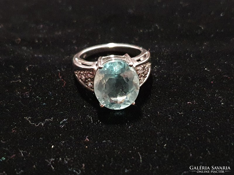 Zirconia silver ring size 8!