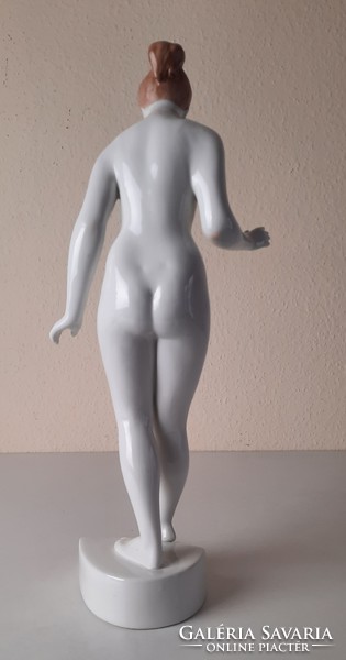 Retro aquincum large porcelain sculpture nude