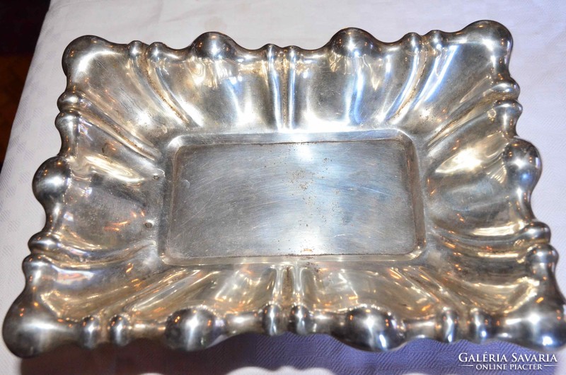 Blistered silver bowl