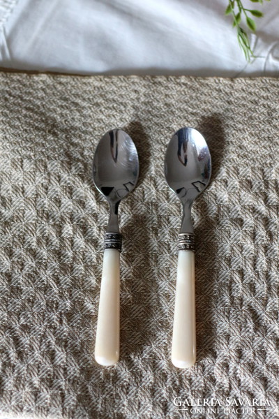 2 pcs vintage style tea spoons