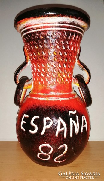 Ceramic vase football World Cup 1982, Espana '82 24 cm high (2 / d)