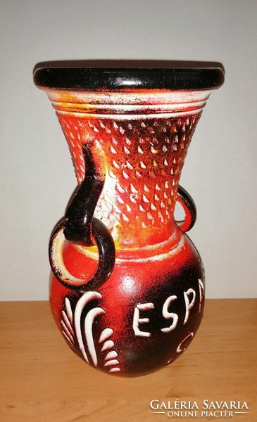 Kerámia váza Futball VB 1982., Espana '82 24 cm magas (2/d)