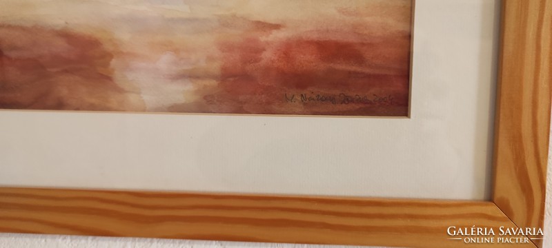M. Náray Zsuzsanna akvarell képe