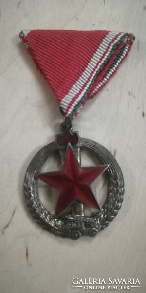 Silver grade of fire safety medal according to the photo