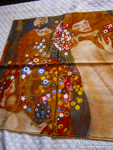Gustav klimt painting scarf 52 cm x 52 cm