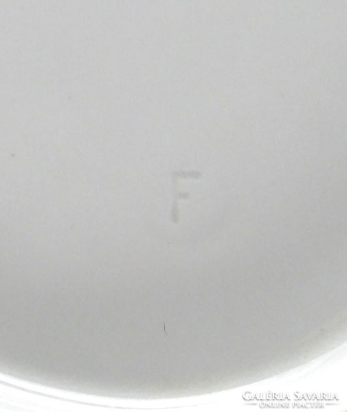 1H504 Régi áttört porcelán asztalközép kínáló kosár 27 cm