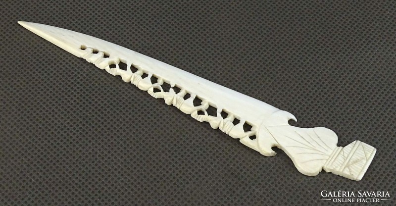 1H584 old elephant leaf opening bone knife 13.5 Cm