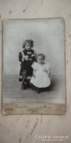 Antik gyermek fotó Kispest Szilágyi Gyula műhelyéből