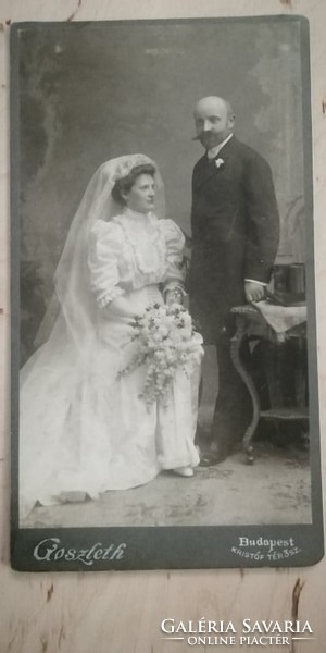 Antik esküvői fotó Goszleth István és Fia műhelyéből