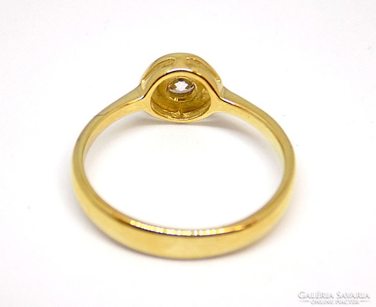 Gold stone ring (zal-au106722)